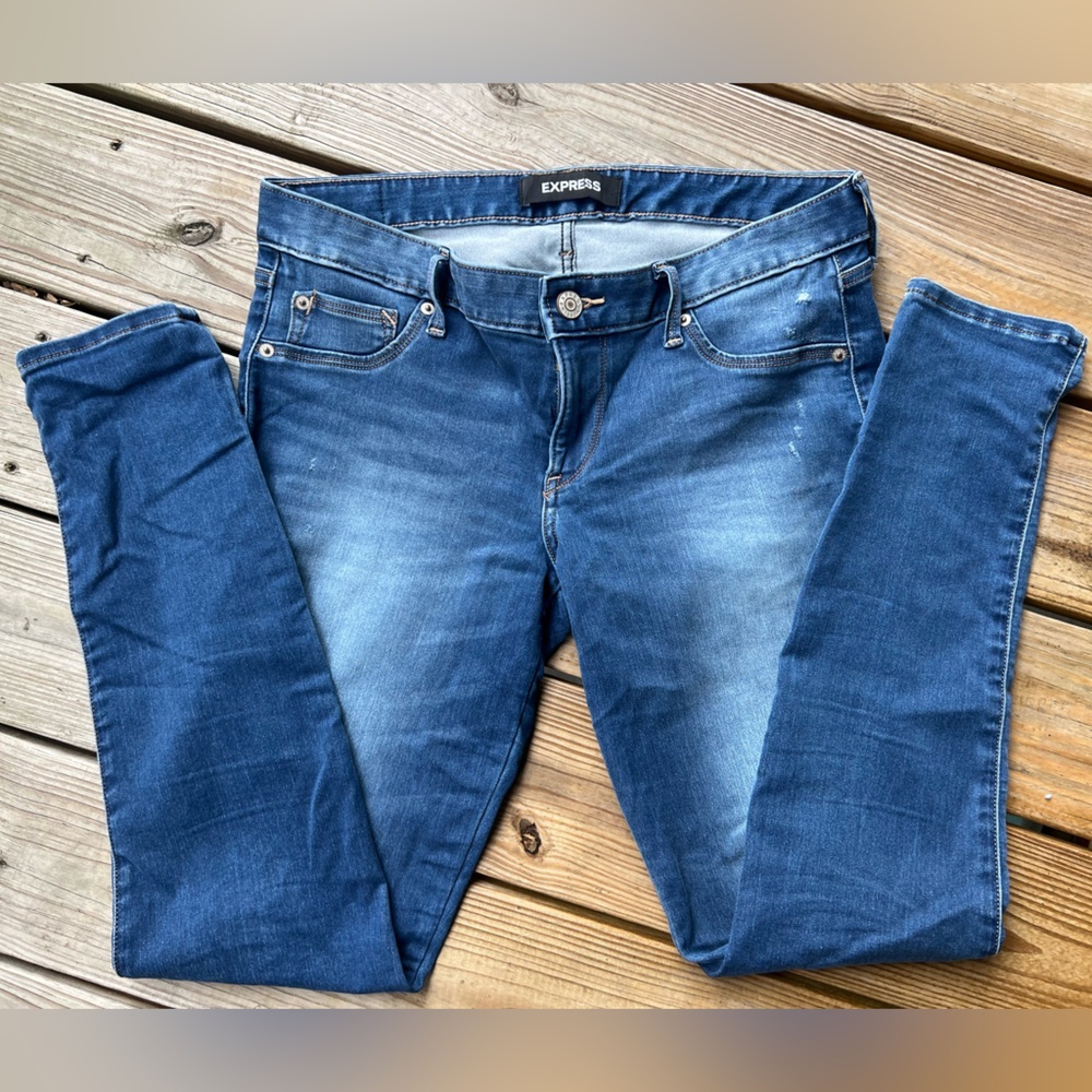 Express Stretch Legging Low Rise Women's Denim Skinny Jeans Size 8L